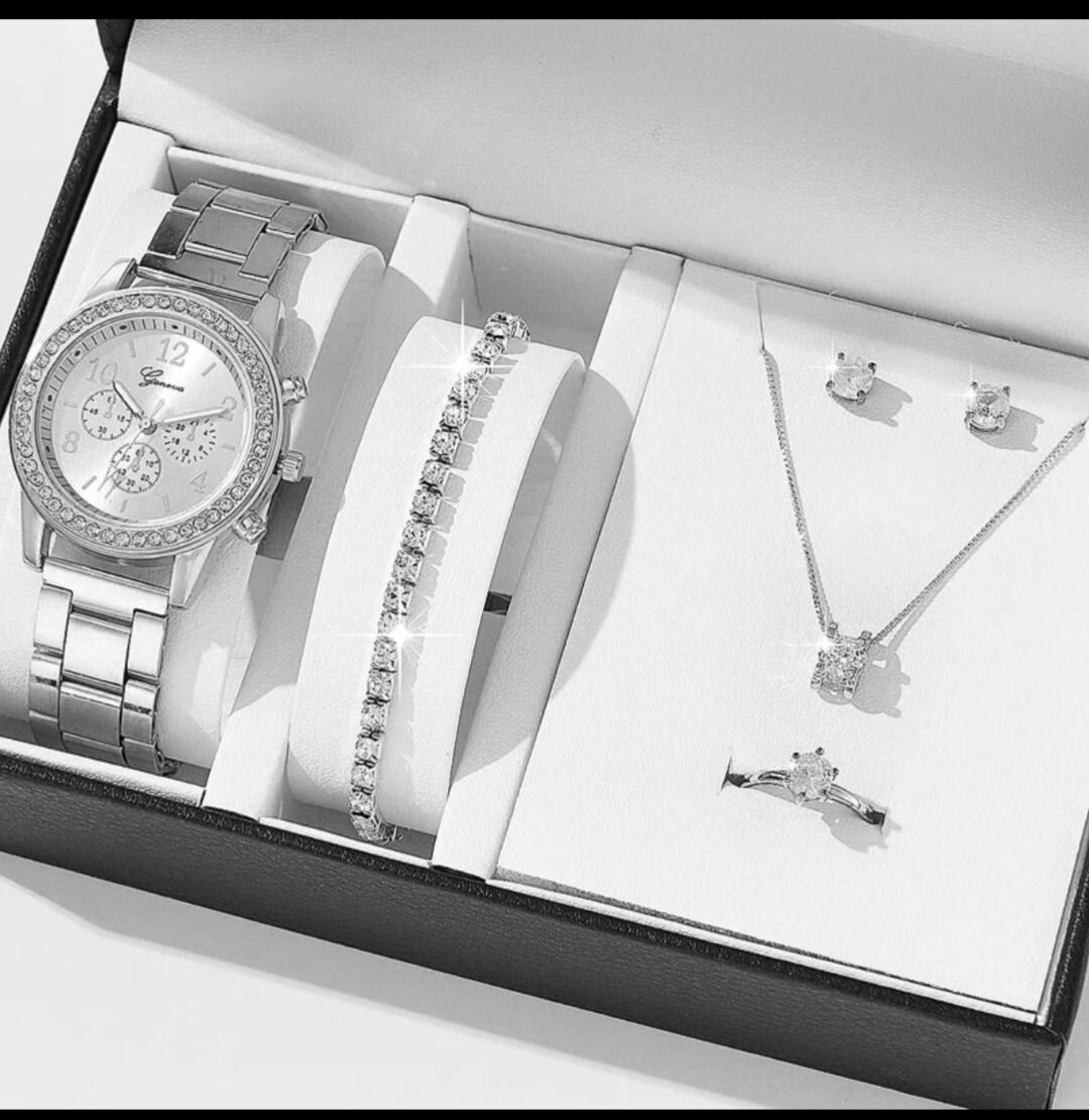 Ensemble Bijoux et Montre Éclatant