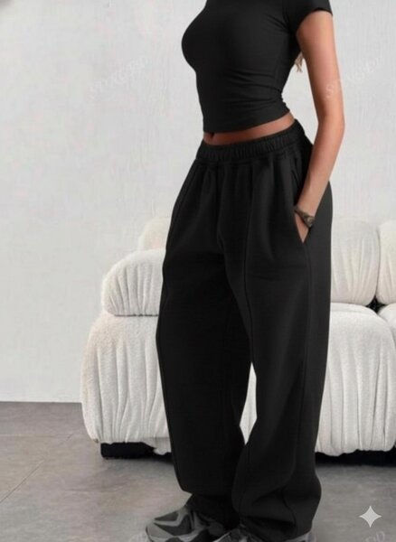 Pantalon évasé confortable