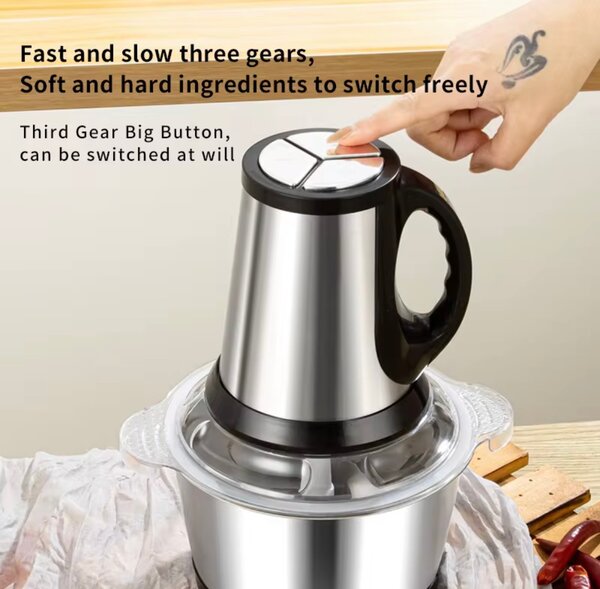 Hachoir électrique 3 vitesses