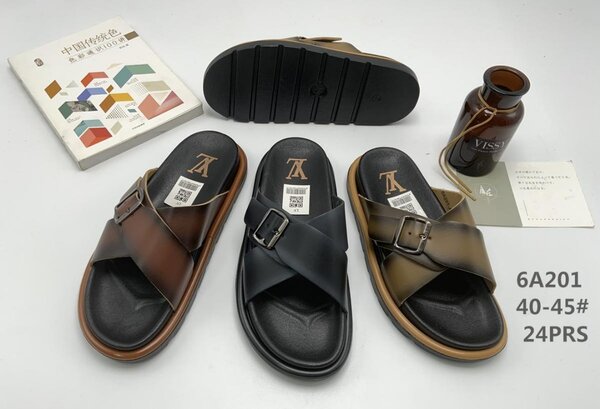 Sandales en cuir homme