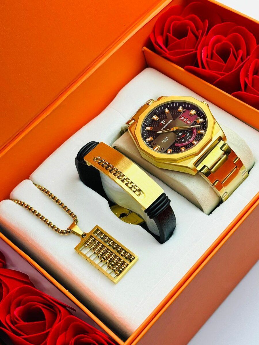 Coffret montre et bijoux homme