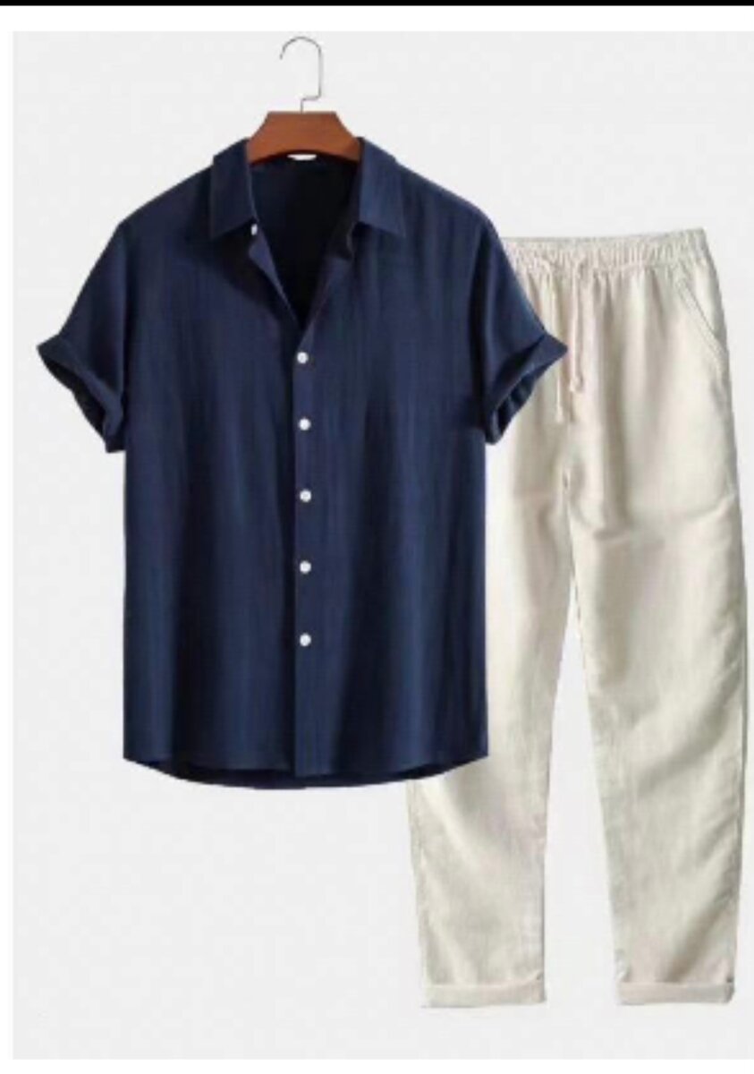 Ensemble Chemise et Pantalon Décontracté Homme