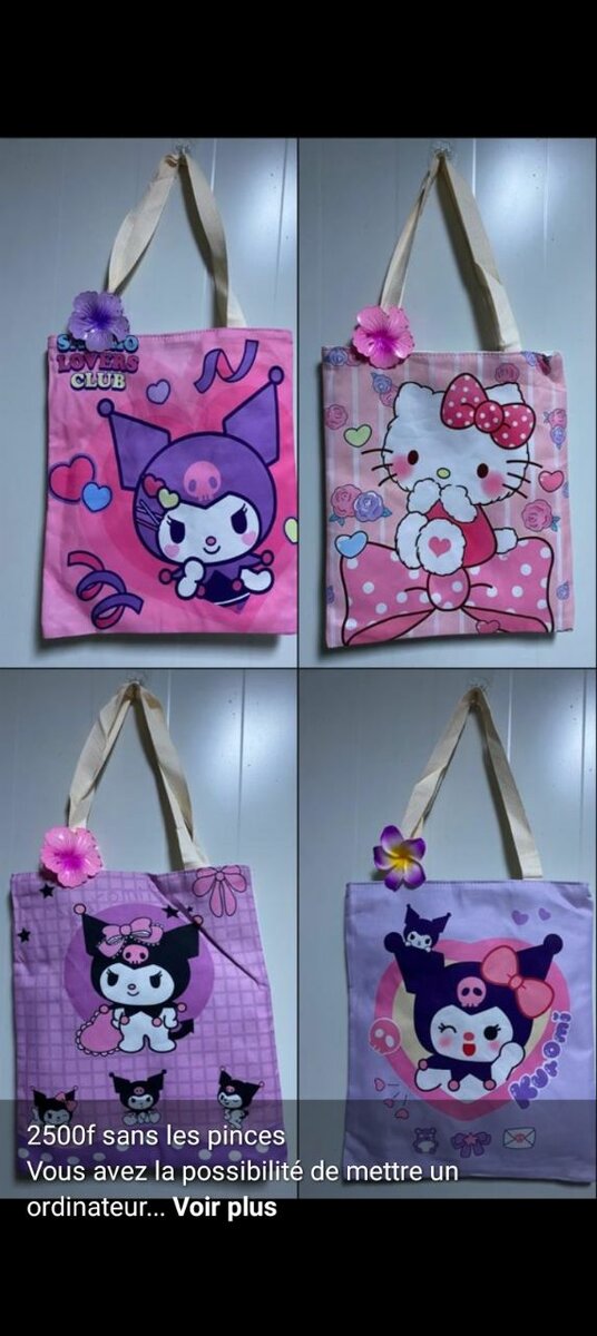 Sacs Tote Imprimés Personnages