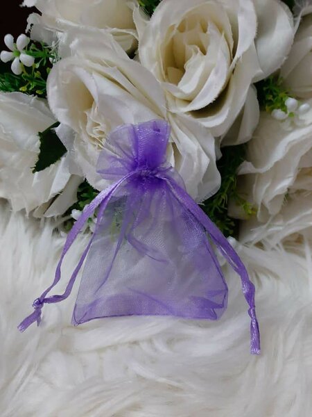 Sac organza violet clair