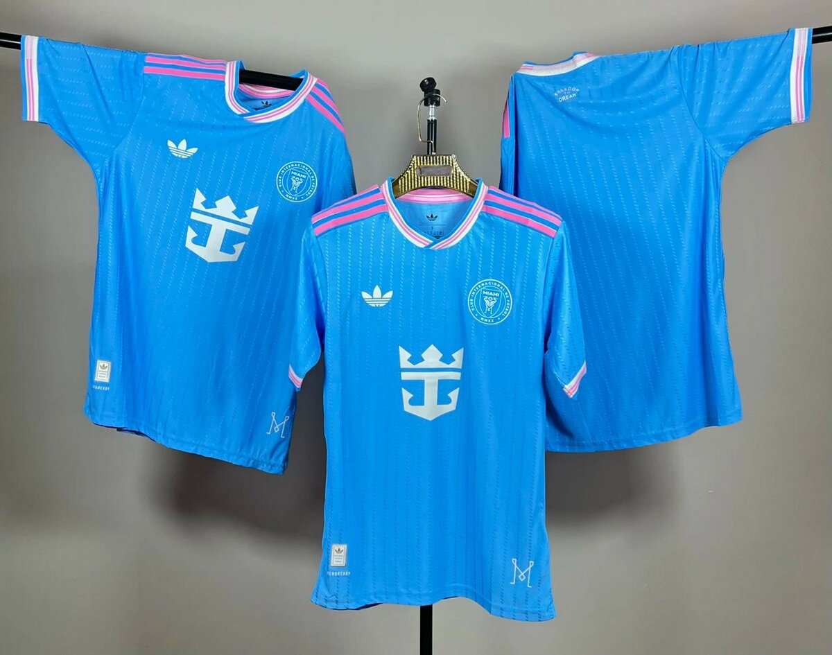 Maillot de football bleu rétro