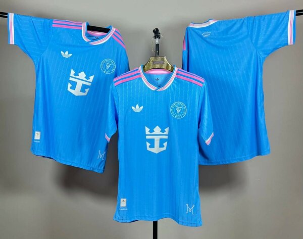 Maillot de football bleu rétro
