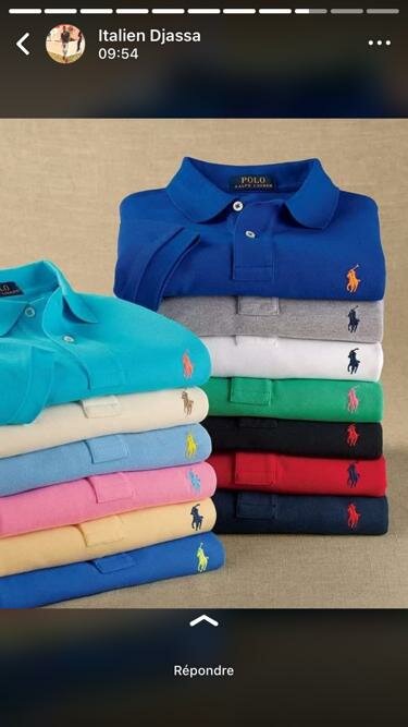 Lot de polos multicolores élégants