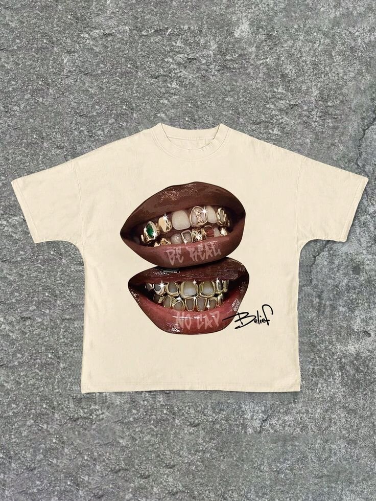 T-shirt homme graphique bouche