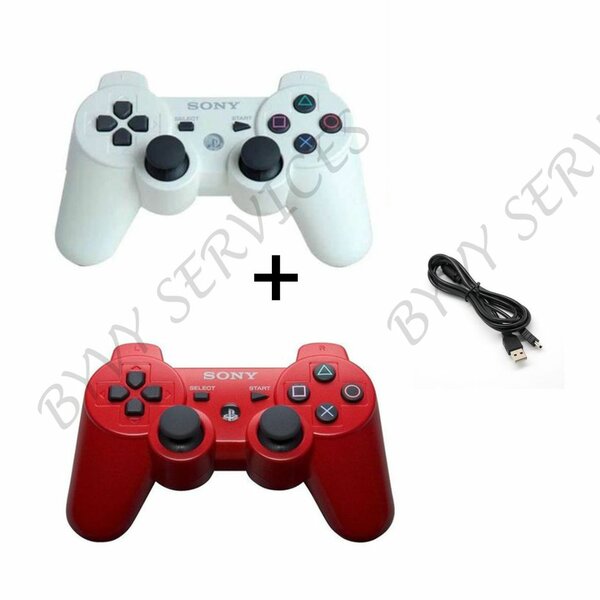 2 MANETTES PS3 ET CABLE