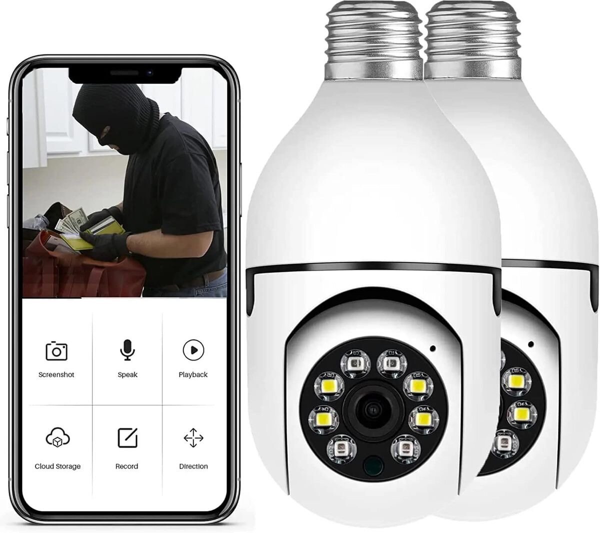 WiFi Light Bulb Security Camera