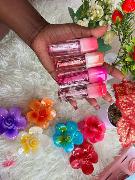 Brillant à lèvres transparent - 5 couleurs