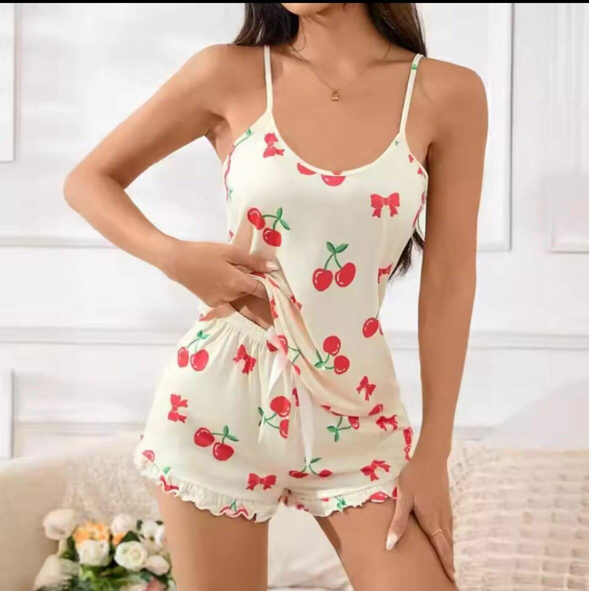 Ensemble Pyjama Cerise Femme
