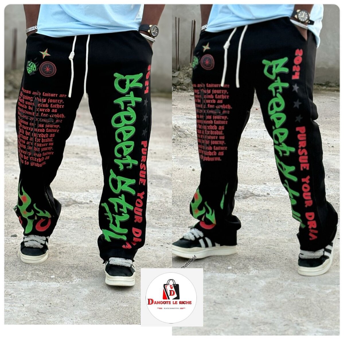 Pantalons à cordon Streetwear