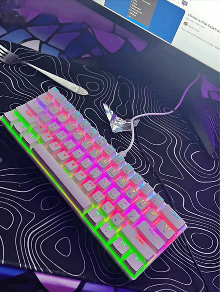 Clavier de jeu RGB rétroéclairé