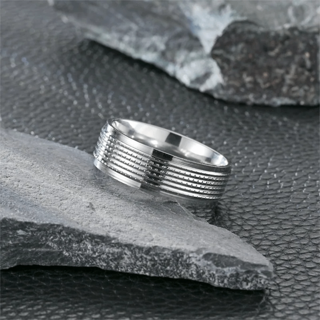 Bague en acier inoxydable homme