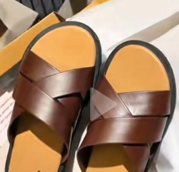 Sandales Homme En Cuir Élégant