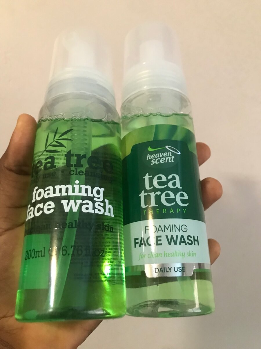 Tea tree foaming face wash