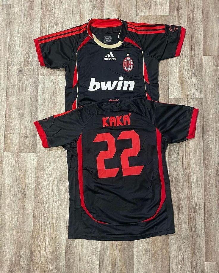 Maillot de football noir AC Milan