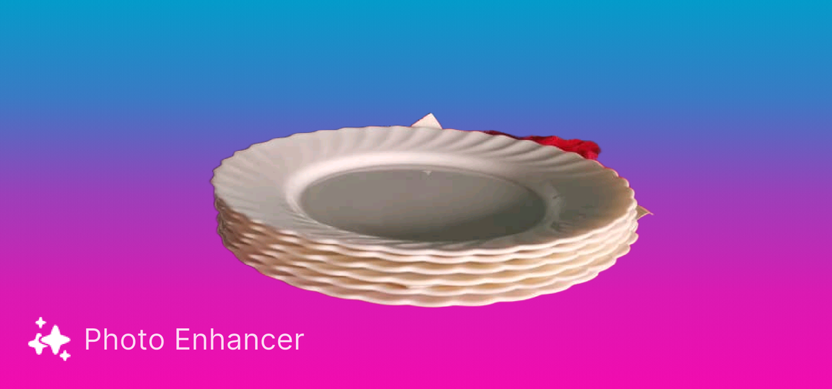 Lot de 6 assiettes élégantes