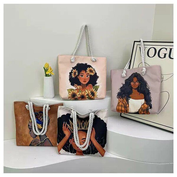 Sac fourre-tout illustré artistique