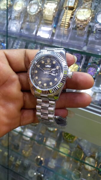 Luxury Men's Silver Watch