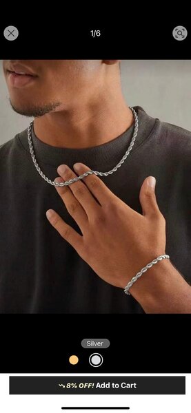 Collier et bracelet argent