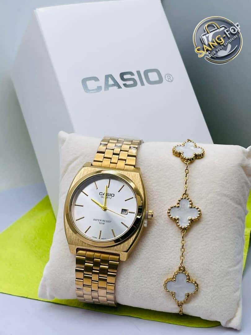Montre casio accompagner de bracelet