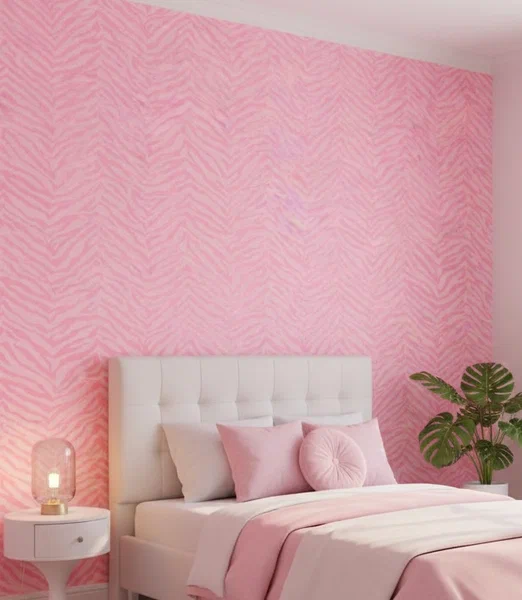 Papier peint vintage rose