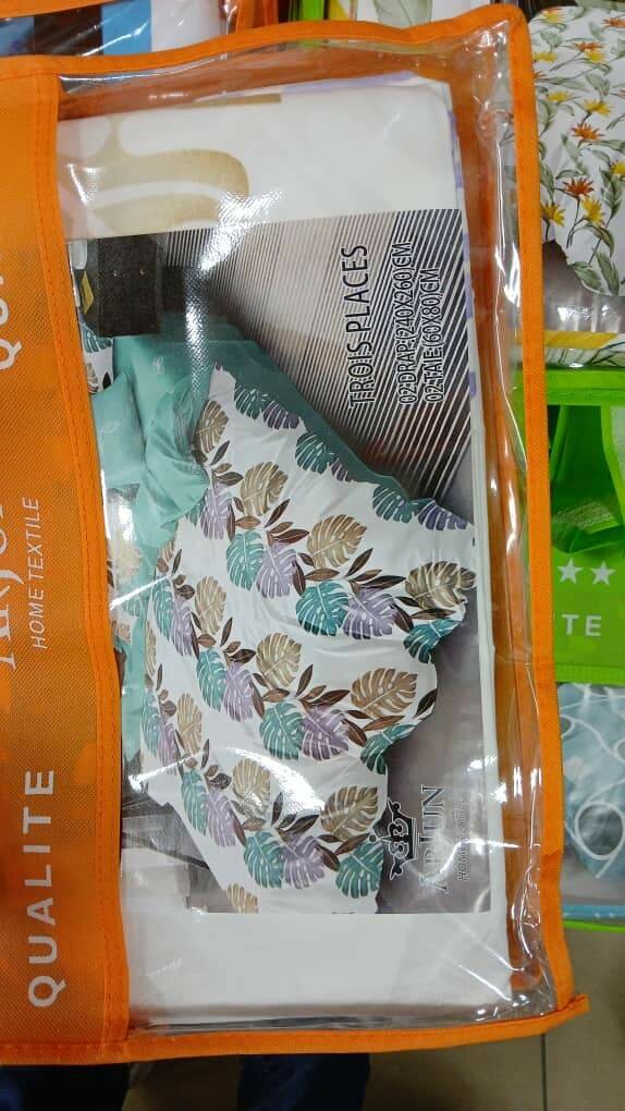 2 draps 2 taies d'oreillers