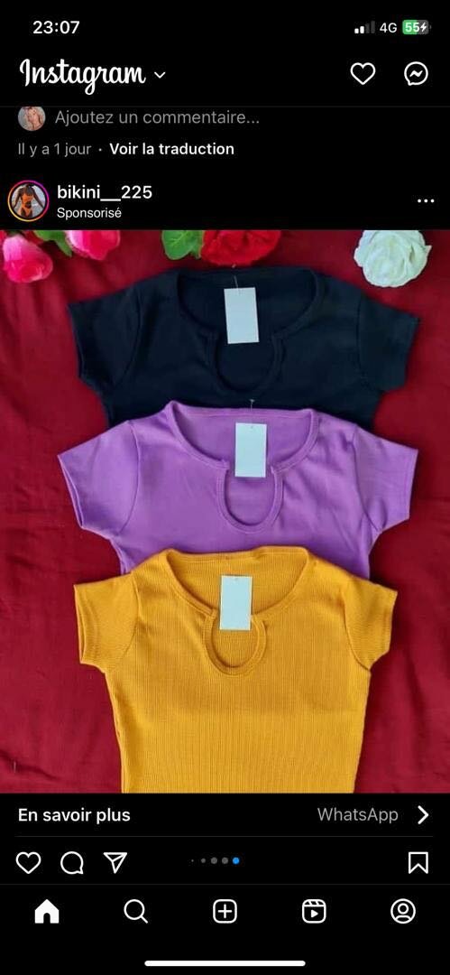 T-shirts Décontractés Colorés