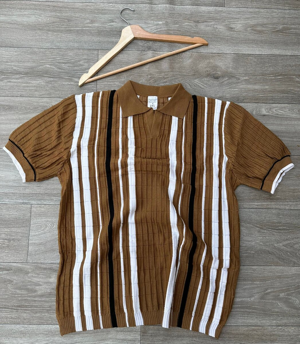 Chemise rétro à rayures