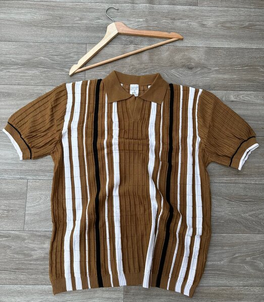 Chemise rétro à rayures