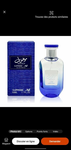 Parfum Saphir pour Femme 50ml
