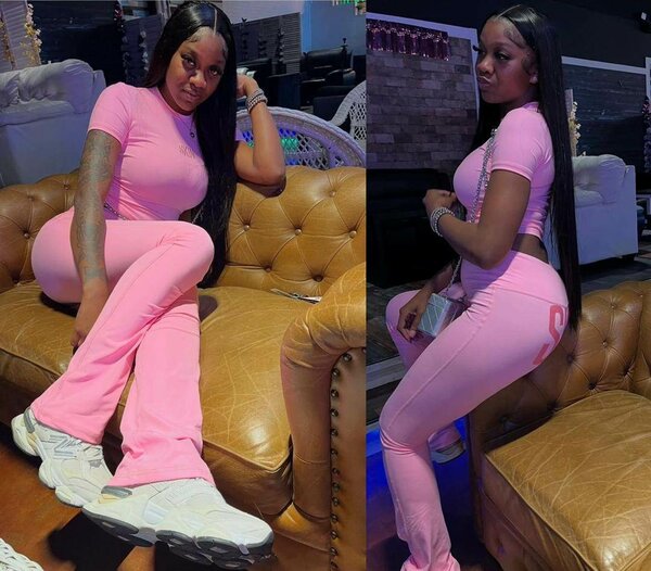 Ensemble de sport rose femme