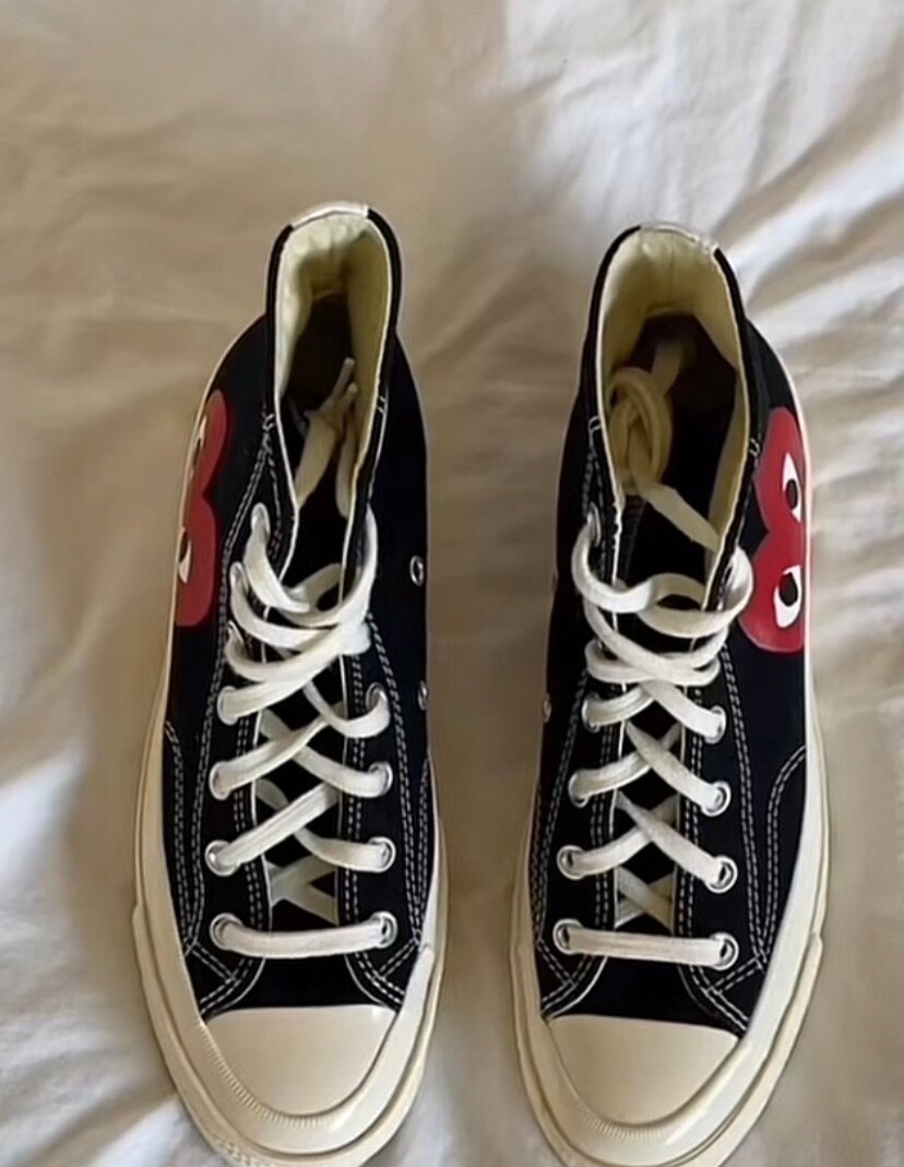 Baskets montantes avec imprimé tendance