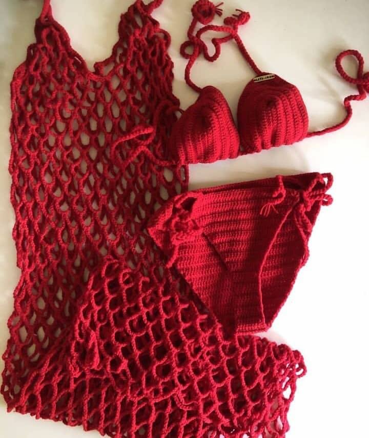 Crochet bikini set
