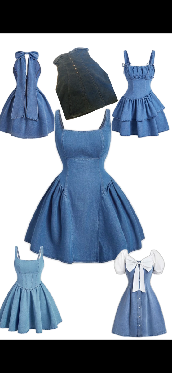 Robe en jean élégante femme