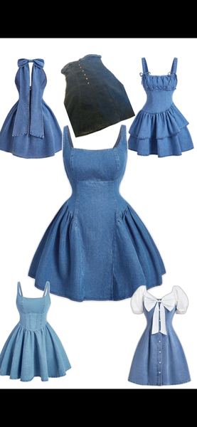 Robe en jean élégante femme