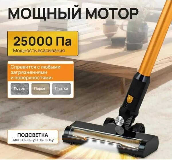 вертикальный беспроводной пылесос SK-13026, предназначенный