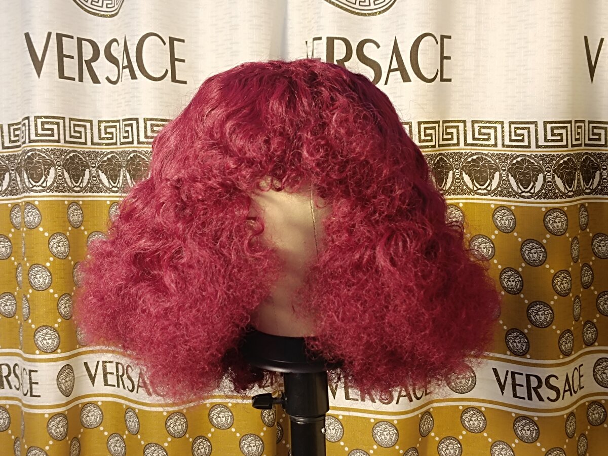 Curly Red Lace Front Wig
