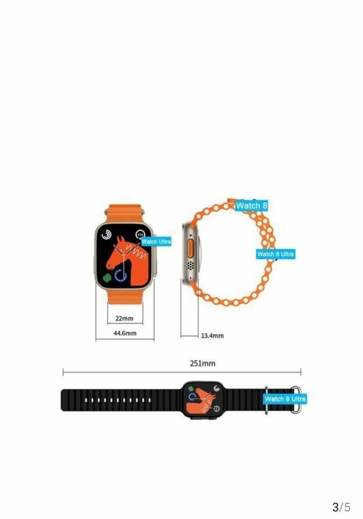 Montre Connectée T800 Ultra Bluetooth Pour Appels Sportifs