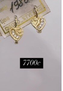 Детские серьги из золота