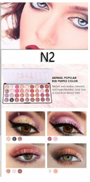MISS ROSE 36 Color Eyeshadow 3D Colorful Waterproof Eye Shad