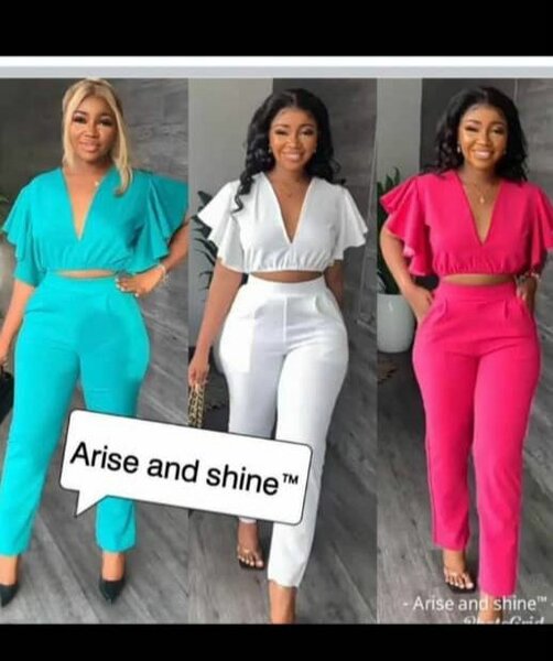 Robe et pantalon + haut