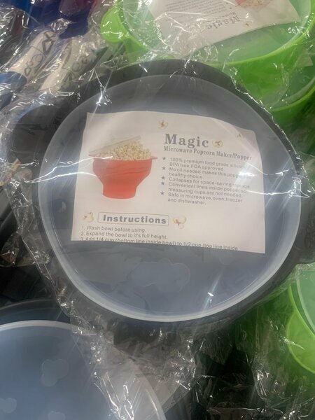 Bol à pop-corn micro-ondes neuf