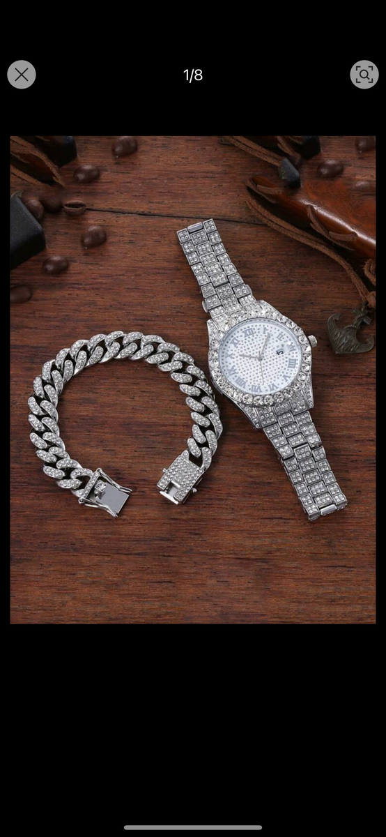 Montre bracelet strass luxe