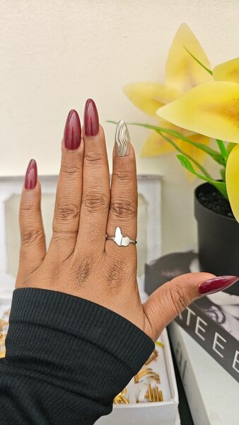 Bague élégante en inox