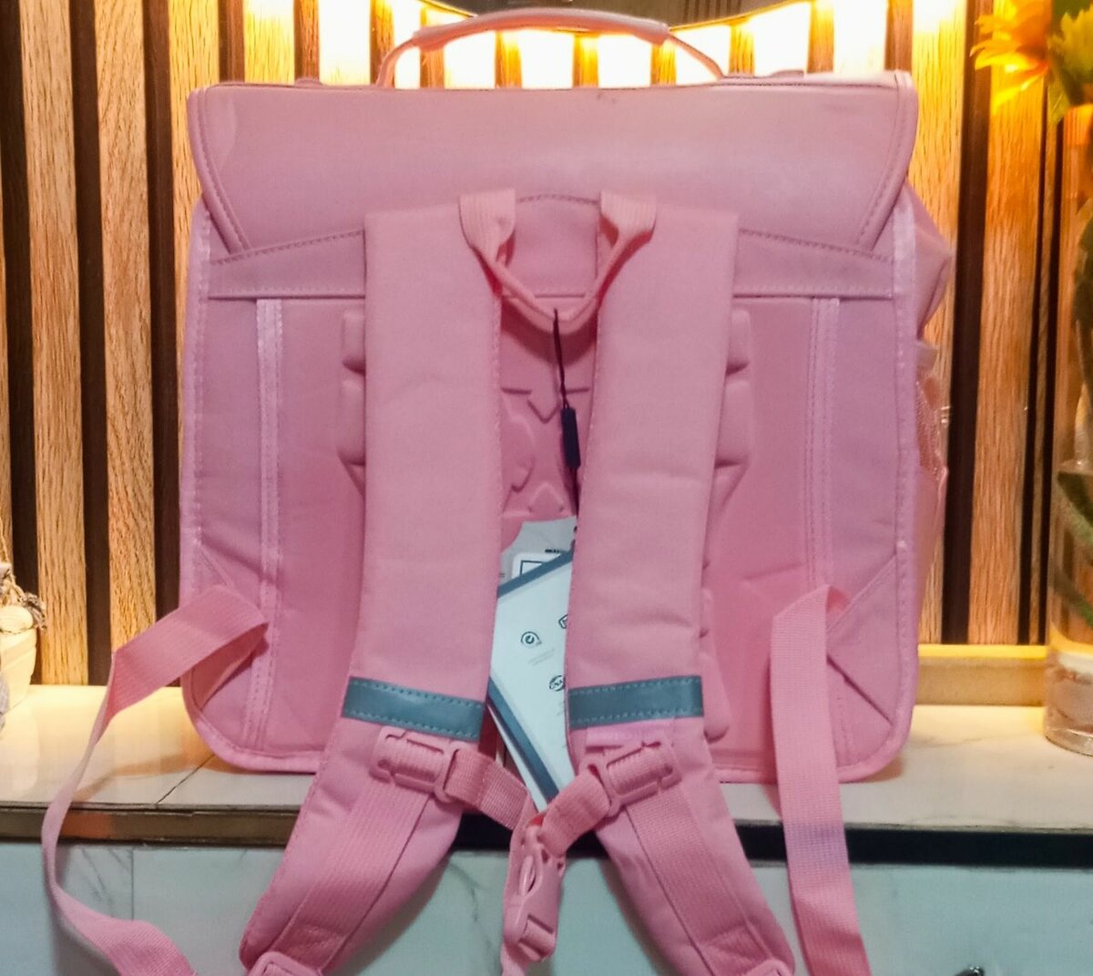 Sac à dos scolaire rose tendance