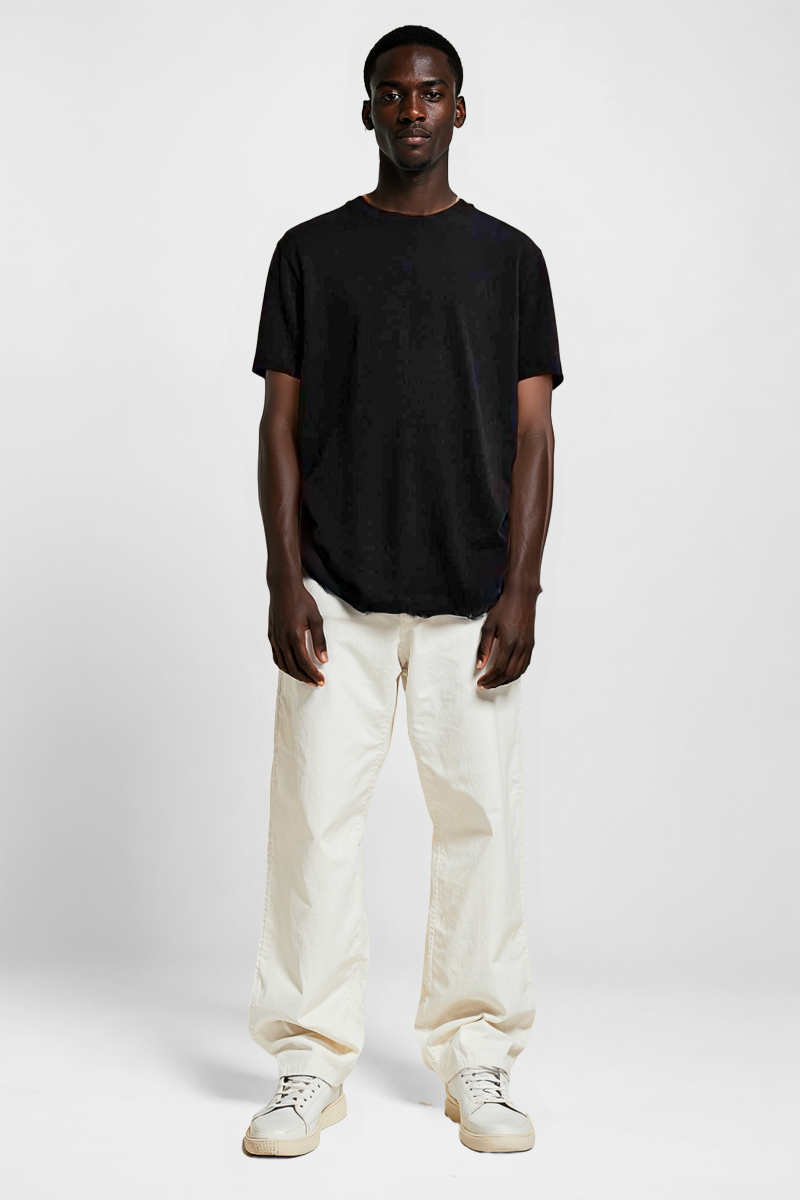 Tee-shirt blanc ou noir simple stylé