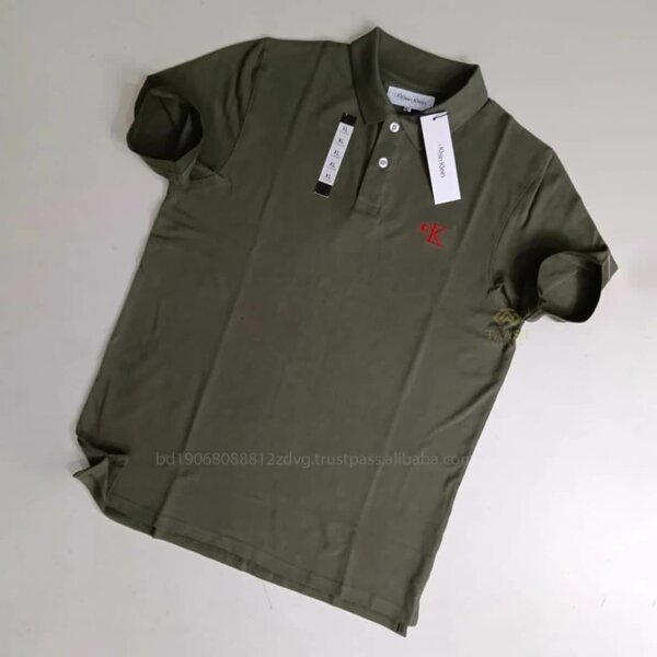 Polo homme classique kaki